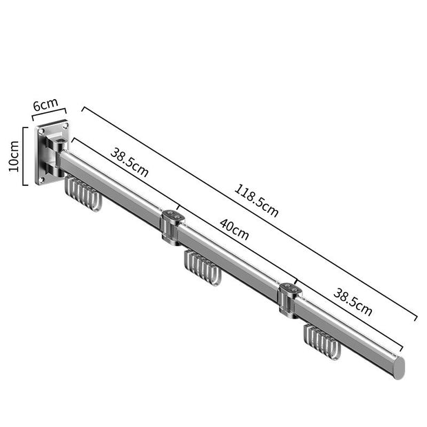 Folding Clothes Hanger Wall-mounted Punch-free