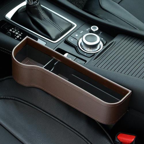 pu car organizer seat gap storage box car seat side slit