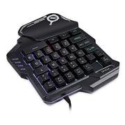 one-Handed Mechanical gaming Keyboard rgb backlit portable mini gaming