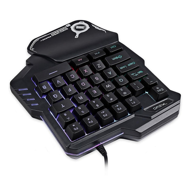 one-Handed Mechanical gaming Keyboard rgb backlit portable mini gaming