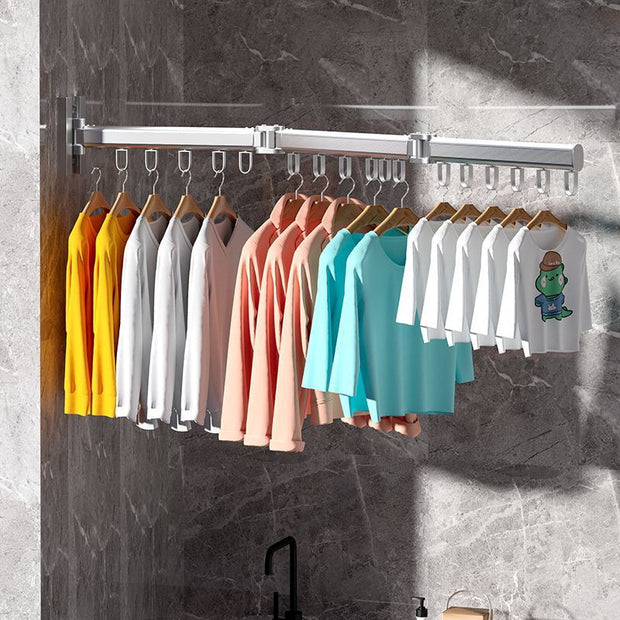 Folding Clothes Hanger Wall-mounted Punch-free