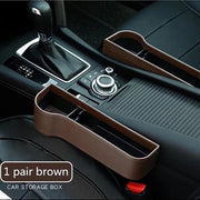 pu car organizer seat gap storage box car seat side slit