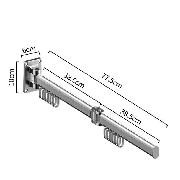 Folding Clothes Hanger Wall-mounted Punch-free