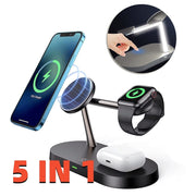 multifunctional five-in-one magnetic wireless charging watch headsets