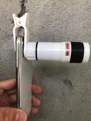 Zoom Mobile Phone Clip-On Retractable Telescope Lens For Galaxy Phones