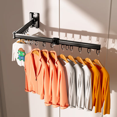 Folding Clothes Hanger Wall-mounted Punch-free